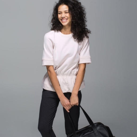 Lululemon Peplum PulloverNeutral Blush - Picture 3 of 7